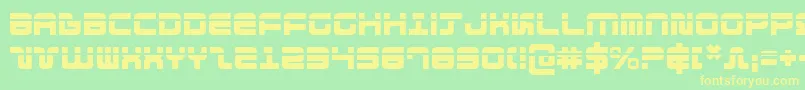 Direktorlaser Font – Yellow Fonts on Green Background
