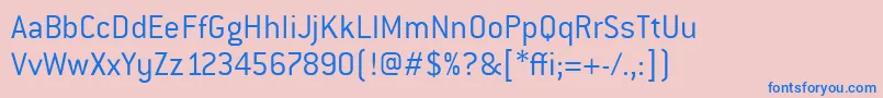 ConduitItcLight Font – Blue Fonts on Pink Background