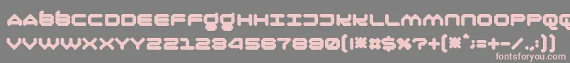 Oliray41Normal Font – Pink Fonts on Gray Background