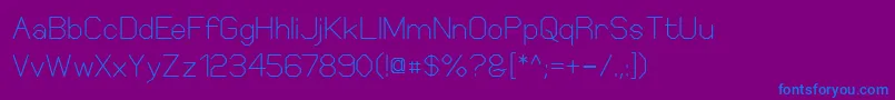 ElgethySquare Font – Blue Fonts on Purple Background