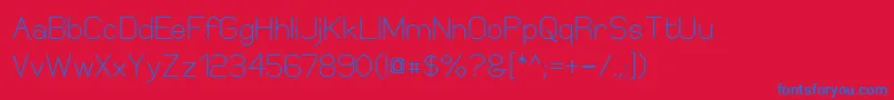 ElgethySquare Font – Blue Fonts on Red Background