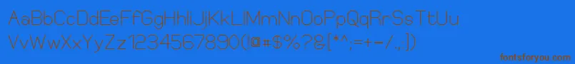 ElgethySquare Font – Brown Fonts on Blue Background