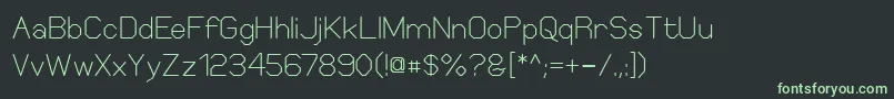 Шрифт ElgethySquare – зелёные шрифты на чёрном фоне