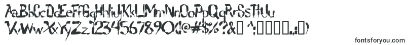Шрифт Lochen – деформированные шрифты