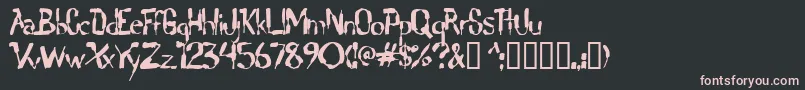 Lochen Font – Pink Fonts on Black Background