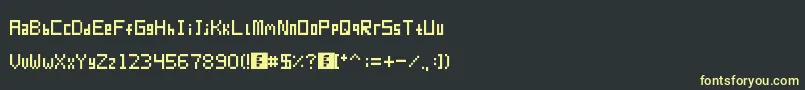 Подробнее о шрифте Pixur Шрифт Pixur – жёлтые шрифты на чёрном фоне