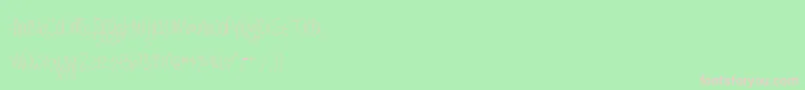 Fonte BmdAlwaysForever – fontes rosa em um fundo verde