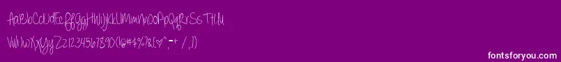 BmdAlwaysForever Font – White Fonts on Purple Background