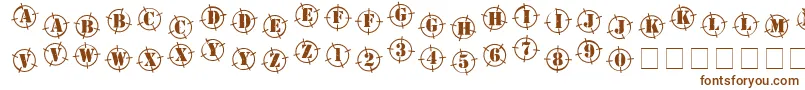 Шрифт Seethebe – коричневые шрифты на белом фоне