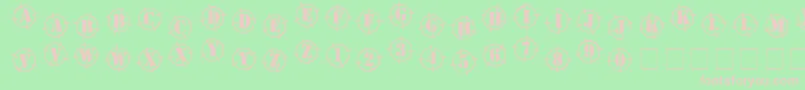 Seethebe Font – Pink Fonts on Green Background