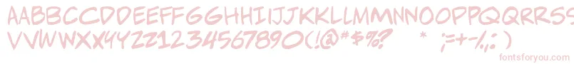 Adamwarrenpro Font – Pink Fonts on White Background