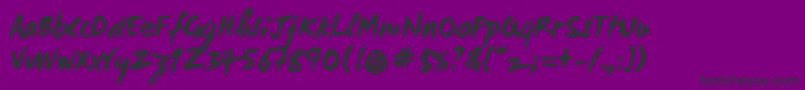 fuente Wcmanonegraboldbta – Fuentes Negras Sobre Fondo Morado