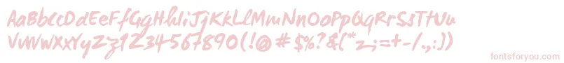 Wcmanonegraboldbta-Schriftart – Rosa Schriften