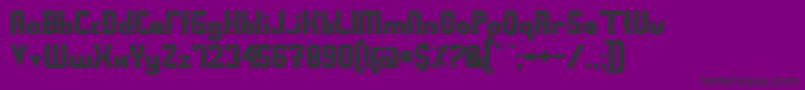 Swedfrg Font – Black Fonts on Purple Background