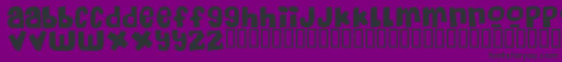 フォントMassive – 紫の背景に黒い文字