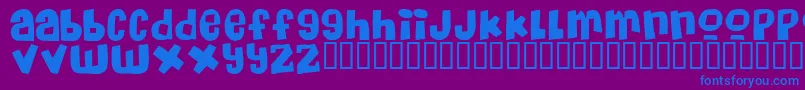 Шрифт Massive – синие шрифты на фиолетовом фоне