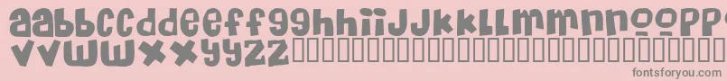 Massive Font – Gray Fonts on Pink Background