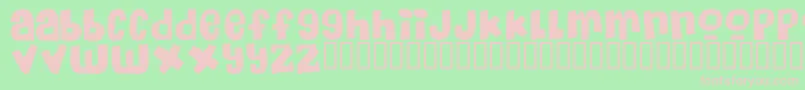Massive Font – Pink Fonts on Green Background