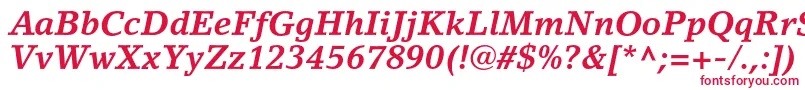 LinoletterstdBolditalic Font – Red Fonts