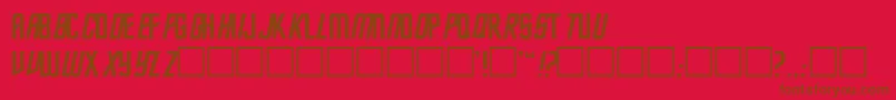 Fec-fontti – ruskeat fontit punaisella taustalla