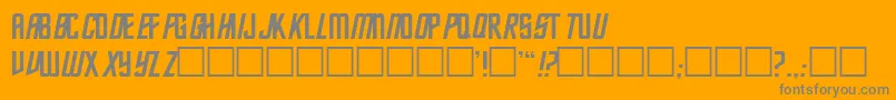 Fec Font – Gray Fonts on Orange Background