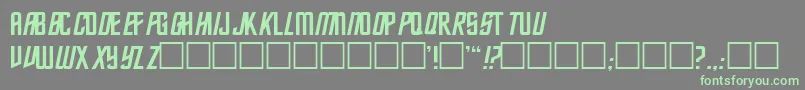 Fec Font – Green Fonts on Gray Background