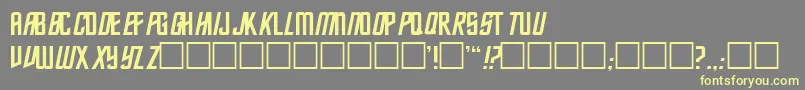 Fec Font – Yellow Fonts on Gray Background