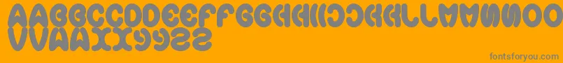 Earthheart Font – Gray Fonts on Orange Background