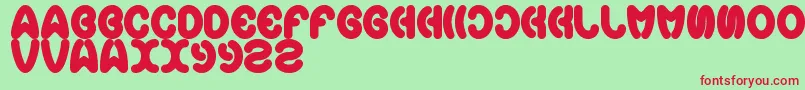 Earthheart Font – Red Fonts on Green Background