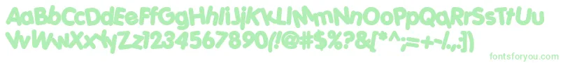 Porkys ffy Font – Green Fonts on White Background
