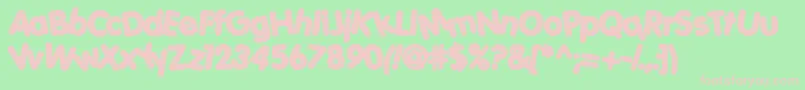 Porkys ffy Font – Pink Fonts on Green Background