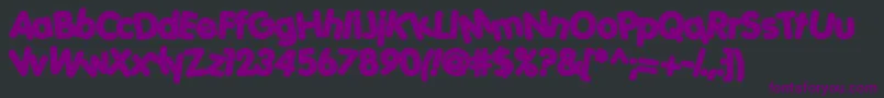 Porkys ffy Font – Purple Fonts on Black Background