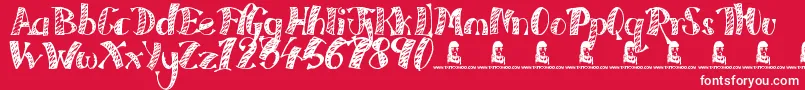 EveryFreakinNight Font – White Fonts on Red Background