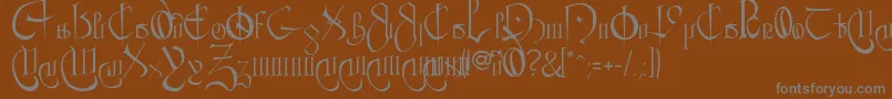 More about CourthandPlain. Font CourthandPlain. Font – Gray Fonts on Brown Background