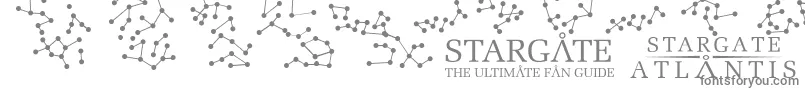 フォントStargateAtlantisGlyphs – 灰色のフォント