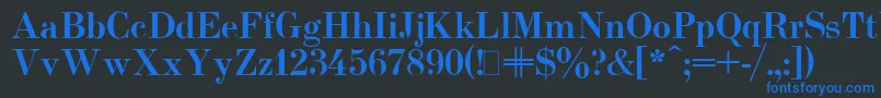 Weitere Informationen zur UsualNewBold-Schriftart UsualNewBold-Schriftart – Blaue Schriften auf schwarzem Hintergrund