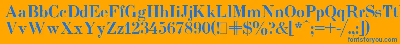 More about UsualNewBold Font UsualNewBold Font – Blue Fonts on Orange Background