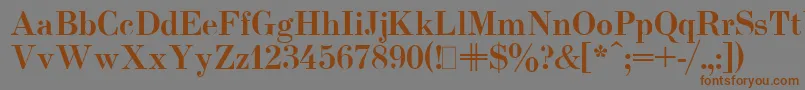 Подробнее о шрифте UsualNewBold Шрифт UsualNewBold – коричневые шрифты на сером фоне