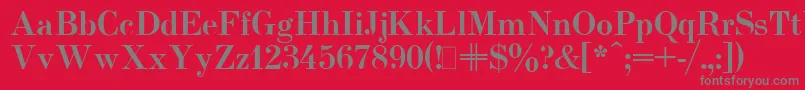 UsualNewBold Font – Gray Fonts on Red Background