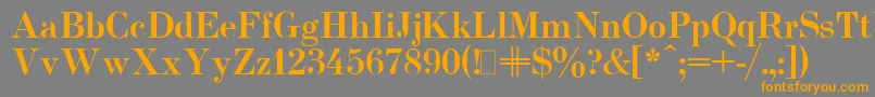 More about UsualNewBold Font UsualNewBold Font – Orange Fonts on Gray Background