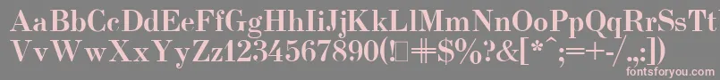 UsualNewBold Font – Pink Fonts on Gray Background