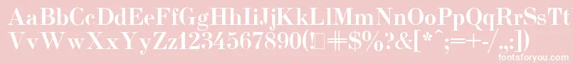 UsualNewBold Font – White Fonts on Pink Background