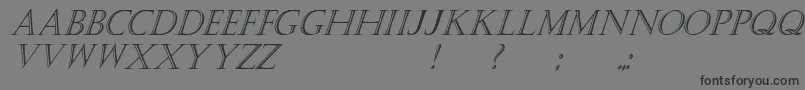 More about KastellarItalic Font KastellarItalic Font – Black Fonts on Gray Background