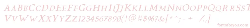 Vtcswitchbladeromanceitalic Font – Pink Fonts on White Background