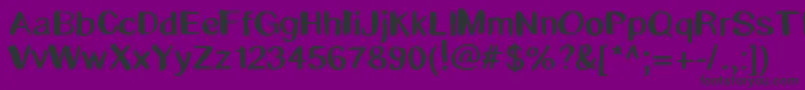 Whitewasher Font – Black Fonts on Purple Background