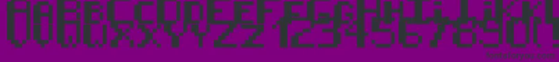 8BitPusab Font – Black Fonts on Purple Background