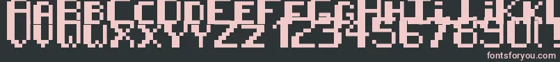 8BitPusab Font – Pink Fonts on Black Background