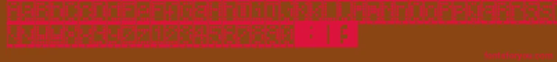 IPhoneYouPhone Font – Red Fonts on Brown Background