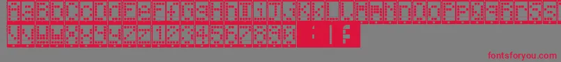 IPhoneYouPhone Font – Red Fonts on Gray Background