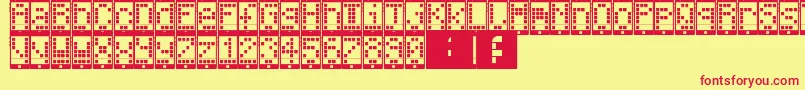 IPhoneYouPhone Font – Red Fonts on Yellow Background